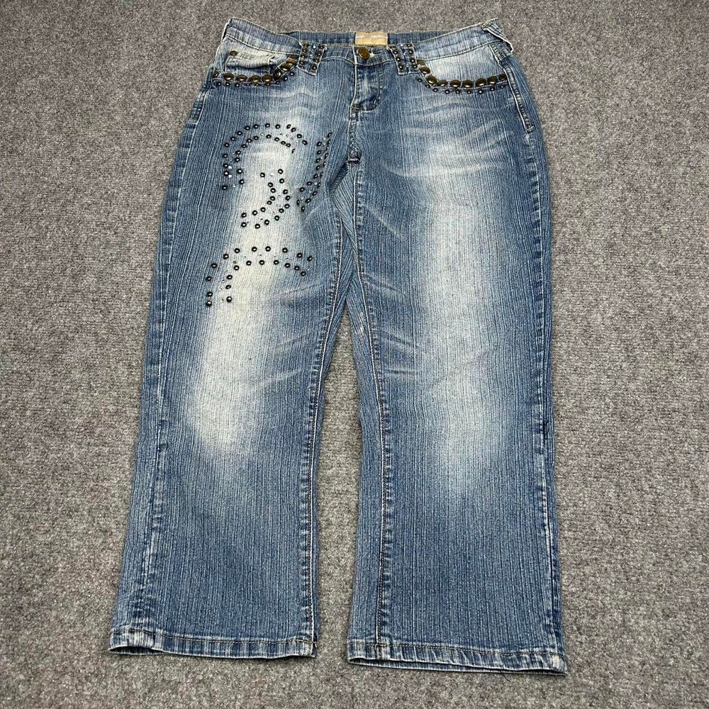 Xyou Y2K embellished denim capris size 5/6